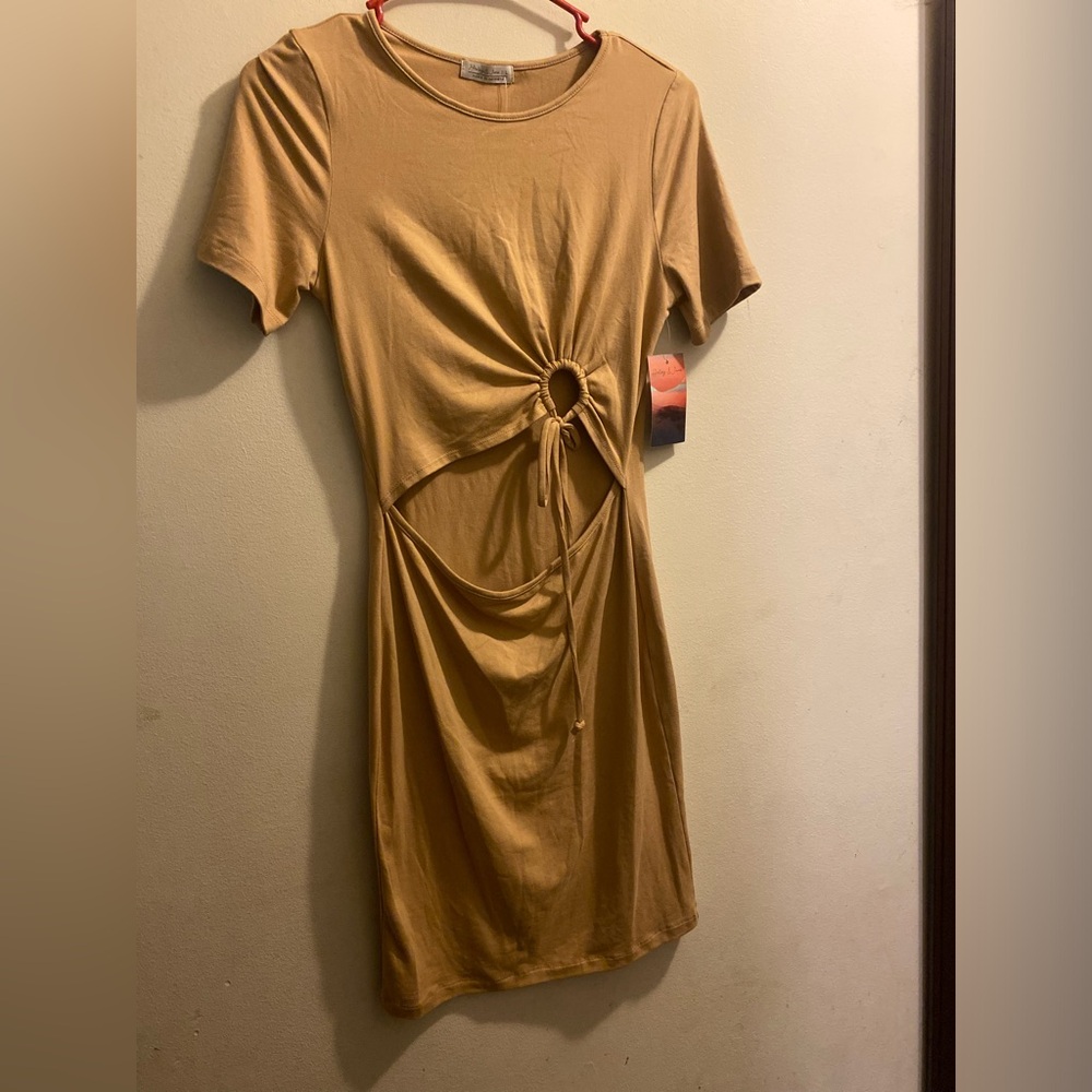 Crop front dress